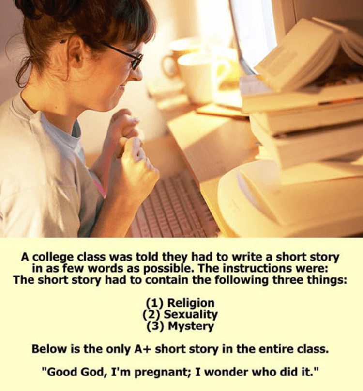 A few stories. Short story writer.